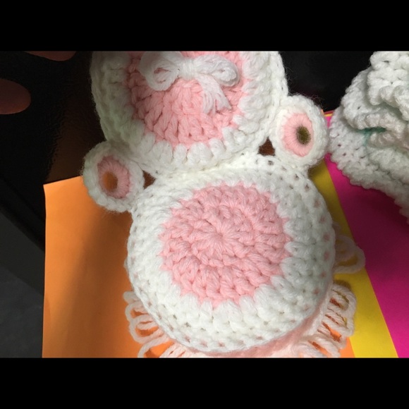 HANDMADE DOLL DRESS & (2) Chair Pincushions - Picture 8 of 9